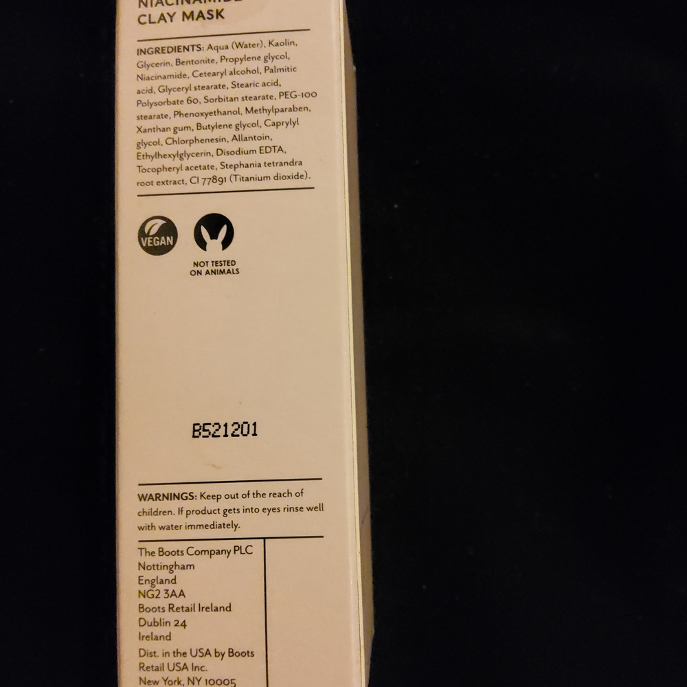 Boots Niacinamide Clay Mask 1 fl oz - Cleansing & Soothing Facial Treatment - Picture 4 of 4